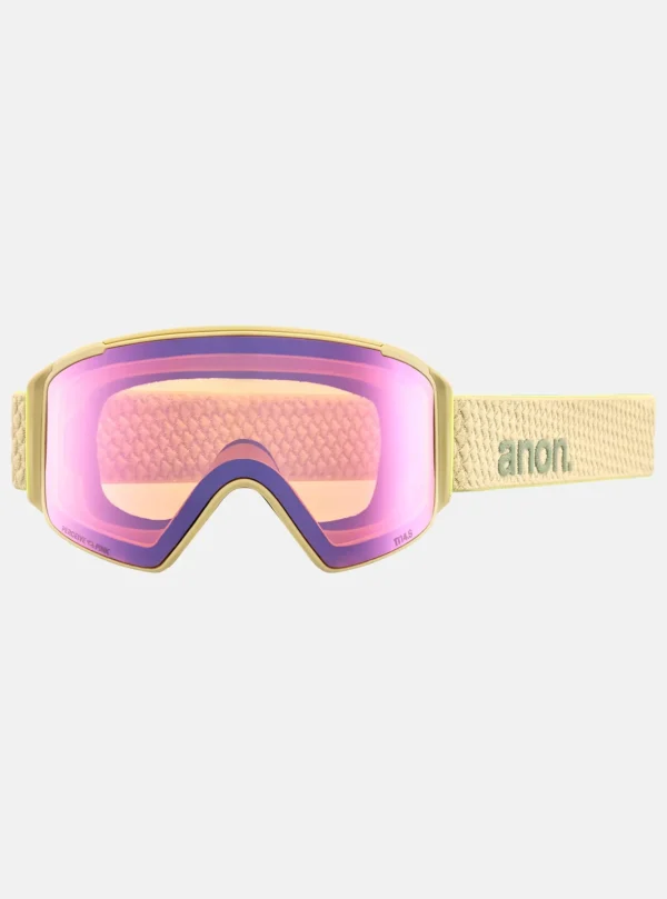 Anon M4S Low Bridge Fit Goggles (Cylindrical) + Bonus Lens + MFI® Face Mask