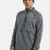 Men's Burton Stockrun Grid Half-Zip Fleece