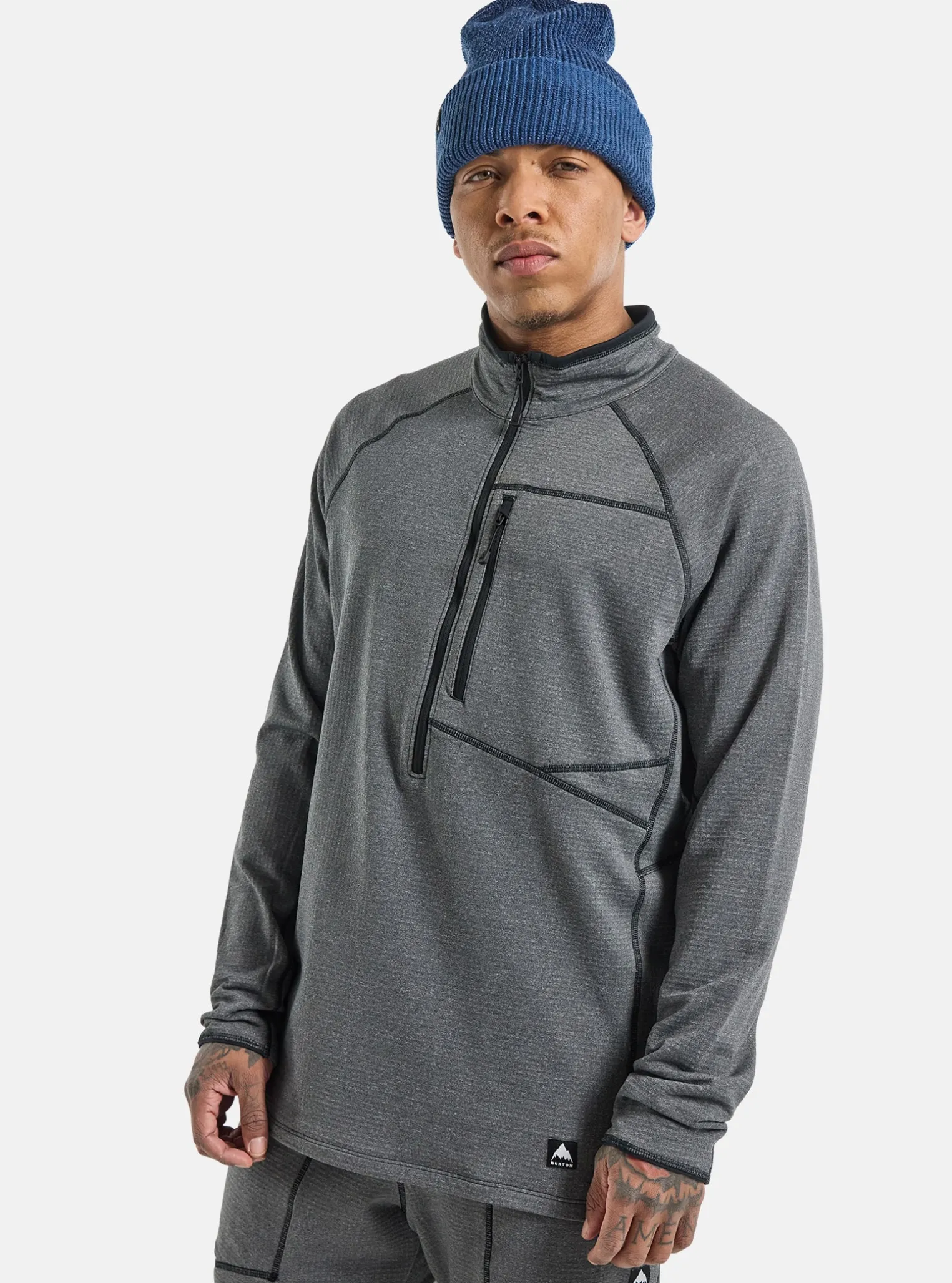 mens_burton_stockrun_grid_0-1.webp Men's Burton Stockrun Grid Half-Zip Fleece