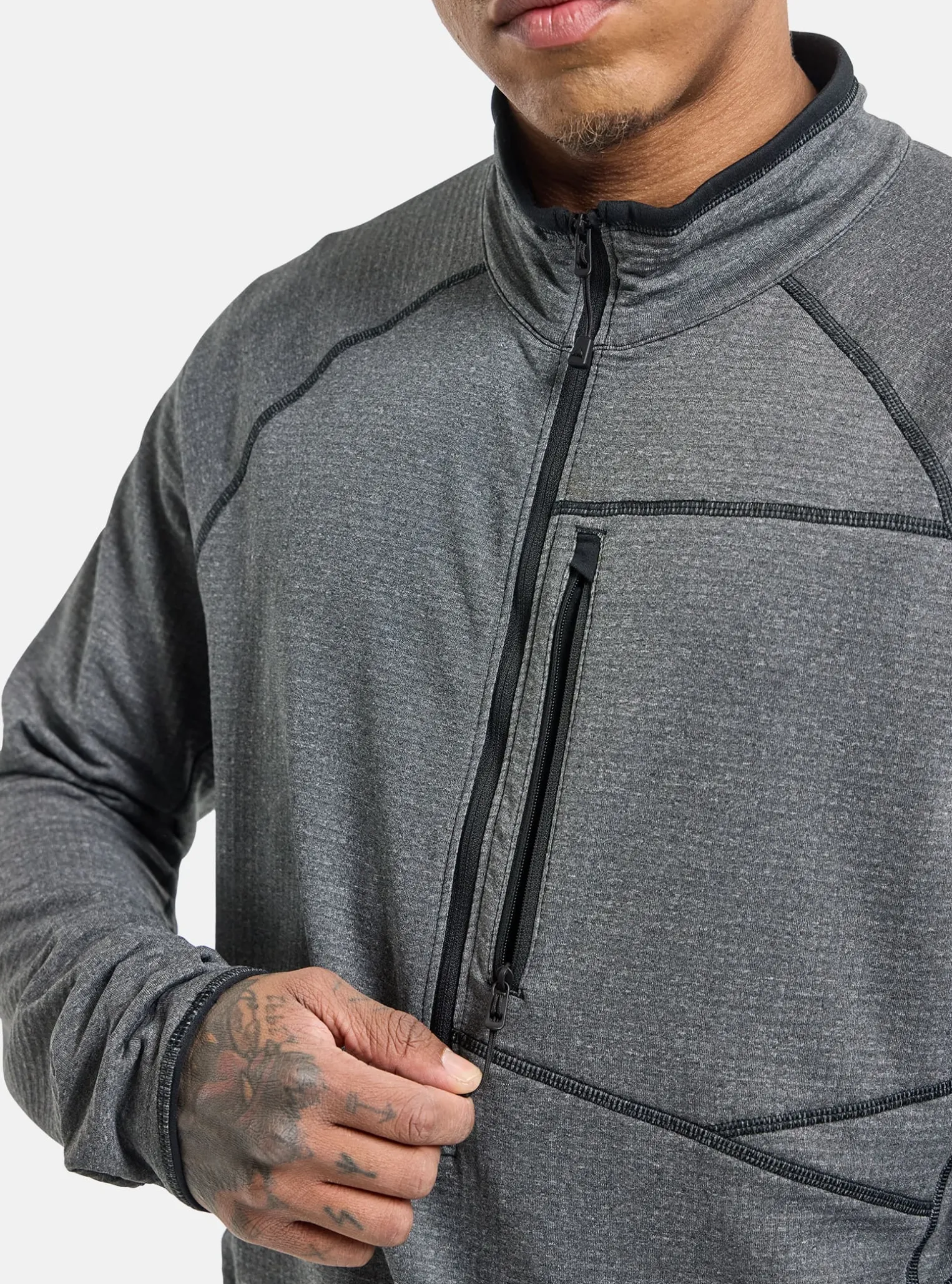 mens_burton_stockrun_grid_2-1.webp Men's Burton Stockrun Grid Half-Zip Fleece