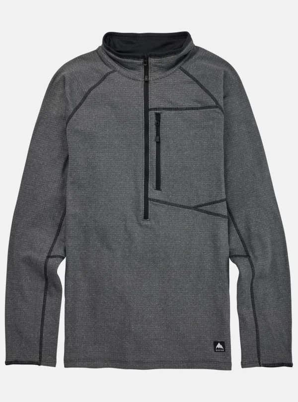 Men's Burton Stockrun Grid Half-Zip Fleece